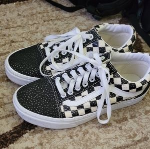 Glitter vans sz 8.5
